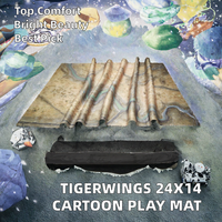 Tapis de souris de jeu rectangulaire grand format Tigerwings, couverture complète du bureau, antidérapant, bords cousus, tapis de bureau E-Sport