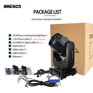 Shehds 10R คู่ปริซึม275W 8000K Beam ไฟเคลื่อนที่บนเวที275W BEAM สำหรับเวทีแต่งงานบาร์ดิสโก้ - Product Image 6