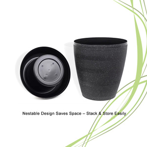 Maceta Grande para Interiores y Exteriores LUDU KD6691HPS+K, Maceta Grande de Plástico para Jardín, Maceta Grande para Plantas de <span class=keywords><strong>Interior</strong></span> - Product Image 2