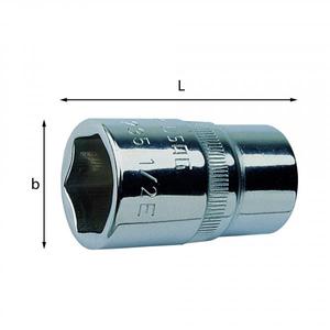 USAG - U02352125D 1/2 ''douilles hexagonales-EAN 8001150005756 HAND SOCKETS 1/2" - Product Image 1