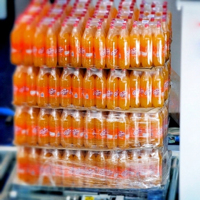 Máquina Envolvedora de Palés Automática en Línea para Alimentos y Bebidas, Alta Eficiencia, Ahorro de Energía, Certificación CE