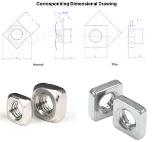 <span class=keywords><strong>M10</strong></span> Square Nut304 Thép không gỉ theo hệ mét, <span class=keywords><strong>M10</strong></span> <span class=keywords><strong>X</strong></span> 1,5mm Đai ốc có ren thô dùng để sửa chữa nhà cửa và kỹ thuật chuyên nghiệp - Product Image 6