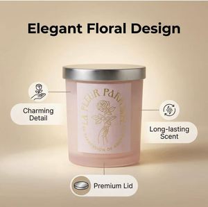 Vela Aromática de Cera de Soya, Decoración para el Hogar, Regalo, OEM, Muestra de Lote Pequeño - Product Image 1