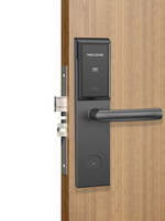 Cerradura de Puerta de Hotel RFID con Desbloqueo por Tarjeta y Llaves, con Software de Gestión de Tarjetas de Acceso