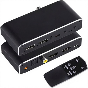 Hardrock New Metal 20b Switch 2-in-1-Out Audio <span class=keywords><strong>Splitter</strong></span> avec <span class=keywords><strong>EARC</strong></span> 4K/60Hz 7.1 Support Emballage en cuir FCC CE - Product Image 1