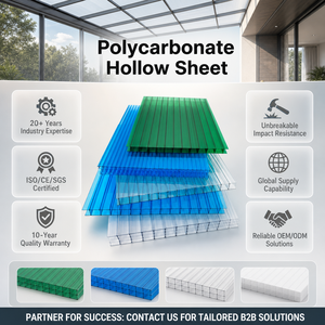 Plaque de polycarbonate alvéolaire transparente à double paroi, haute transparence, isolation thermique, 4 mm, 6 mm, 8 mm, 10 mm - Product Image 5