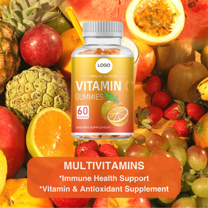 Dành cho người lớn đa-vitamin C <span class=keywords><strong>B12</strong></span> kẽm Gummy kẹo với Cam hương vị miễn dịch da tóc lợi ích 60-đếm OEM logo nhãn hiệu riêng - Product Image 4