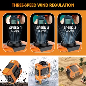 10000mAh Battery High-Speed Bladeless Cooling Fan USB Portable Wearable Waist Clip Fan Indoor Outdoor Travel Car RV - Product Image 3
