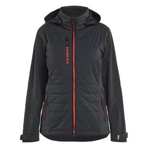 BLAKLADER - 473325139956XXL Veste hybride femme Noir/Rouge-EAN 7330509961117 VESTES DE TRAVAIL TOUTES SAISONS VESTES SOFTSHELL - Product Image 1