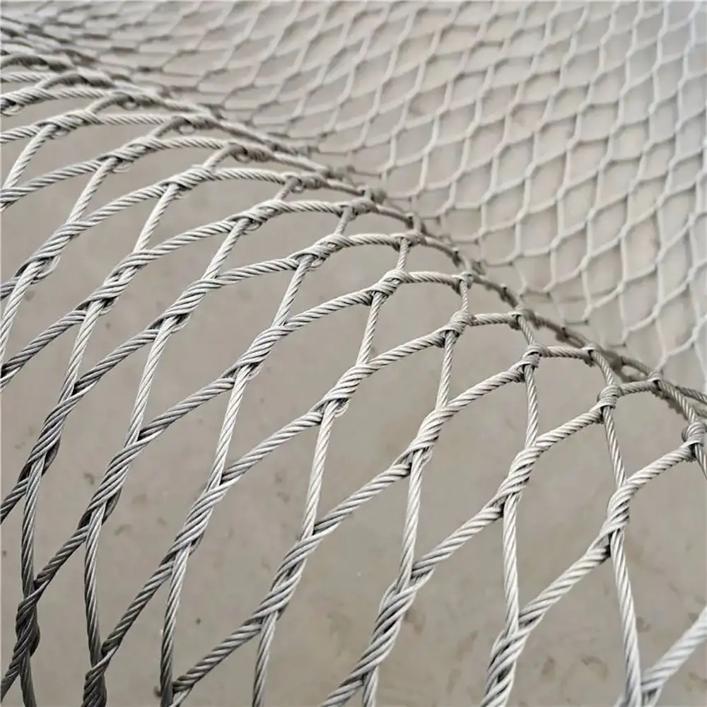 Factory Wholesale Hand Made Stainless Steel 304 Ferrule Mesh Net For Safety Fencing