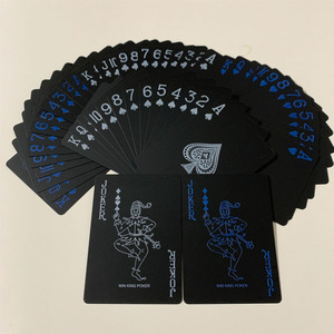Vente en gros <span class=keywords><strong>de</strong></span> feuilles étanches pour jeu <span class=keywords><strong>de</strong></span> cartes <span class=keywords><strong>de</strong></span> <span class=keywords><strong>casino</strong></span>, <span class=keywords><strong>de</strong></span> poker Pvc 100%, jeu <span class=keywords><strong>de</strong></span> cartes à jouer en plastique noir - Product Image 3