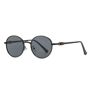 Nuevas Gafas de Sol Redondas de Metal para Mujer, Protección UV400, Tipo 3 Lentes, Estilo Urbano Moderno, Diseño de Alta Gama - Product Image 5