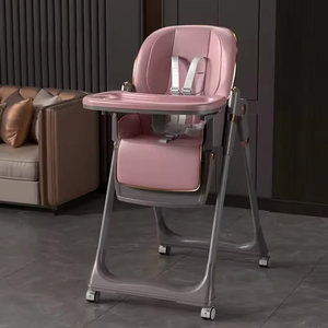<span class=keywords><strong>Chaise</strong></span> haute pliante multifonctionnelle pour bébé, grande taille, sûre et confortable, pour l'alimentation des enfants - Product Image 5