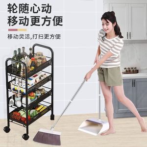Carrito de Almacenamiento para Cocina, Multiusos, de Acero al Carbono, con Ruedas, Organizador de Vegetales Portátil para Uso en la Cocina - Product Image 5