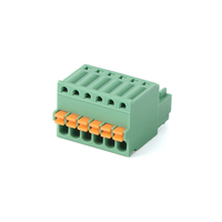 2.5mm Brass Pluggable PCB Connector with Spring Terminal Block