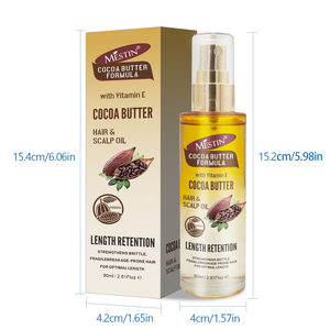 Olio per <span class=keywords><strong>Capelli</strong></span> e Cuoio Capelluto Nutriente con Vitamina E e Burro di Cacao a Marchio Privato per Mantenimento della Lunghezza e Rafforzamento dei <span class=keywords><strong>Capelli</strong></span> Fragili - 80ml - Product Image 2
