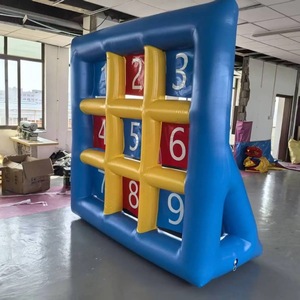 Giochi Sportivi Divertenti: Calcio Gonfiabile, Bersaglio per Freccette a Nove Punti, Canestro da Basket, Gioco di Espansione Intelligente per Esterni - Product Image 4