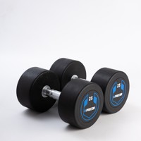 Ensemble d'haltères professionnels en acier et en caoutchouc durables de 2.5 kg à 50 kg pour la gymnastique à domicile et l'entraînement physique commercial