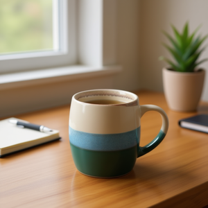 Mug à café moderne en céramique 18 oz, en porcelaine, passe au lave-vaisselle et au micro-ondes, pour le bureau et la maison - Product Image 2