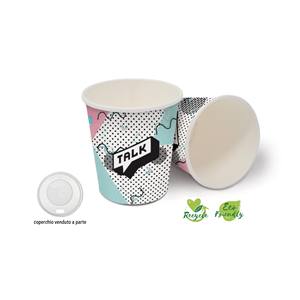 Bicchieri di carta Talk Brand da 6 oz, monouso, ecologici, riciclabili, per caffè, tè, acqua - Product Image 3