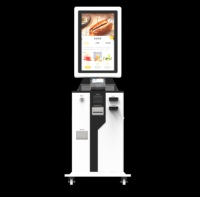 Kios produsen ritel/Supermarket toko swalayan dengan catatan dan koin daur ulang pembayaran sistem kios POS