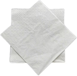 33*33cm Soft White 2 Ply Dinner Napkins in Bag 100% Virgin Wood Pulp for Party Restaurant Hotel <b>Wedding</b> - Product Image 6