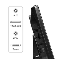 Système de caméra de recul 360° avec capteurs de stationnement, écran portable 9 pouces IPS, Carplay, Android Auto, navigation GPS