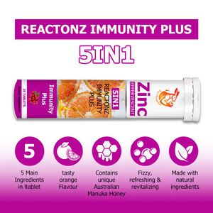 Tabletas Efervescentes de Zinc Más Vendidas con Miel de Manuka Australiana, Refuerzo de Zinc, Aumenta el Sistema Inmunitario, Apto para Adultos y Niños - Product Image 3