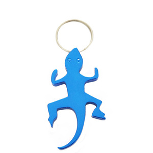 Décapsuleur porte-clés personnalisé en alliage d'aluminium en forme <span class=keywords><strong>de</strong></span> <span class=keywords><strong>gecko</strong></span> avec logo sur mesure – Ouvre-bouteille tendance - Product Image 1