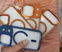 Casing Pelindung Magnetik TPU PC Transparan Mewah dengan Lensa Logam Anti Benturan untuk iPhone 17 Pro Max Air 16 15