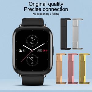 Adaptateur de bracelet de montre en acier inoxydable 20mm 22mm pour <span class=keywords><strong>Fitbit</strong></span> <span class=keywords><strong>Versa</strong></span> 4 3 connecteur de bracelet en métal pour <span class=keywords><strong>Fitbit</strong></span> <span class=keywords><strong>Sense</strong></span> 2 accessoires - Product Image 2