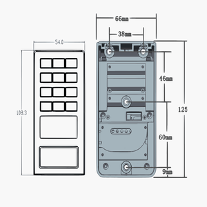 デジタルロッカーロックワンタイムパスワード付きパブリック機能ジムキャビネットロック - Product Image 2