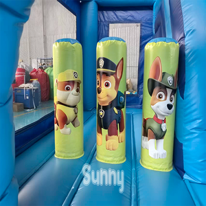 Château gonflable populaire sur le thème des dessins animés <span class=keywords><strong>de</strong></span> chiens, avec toboggan et <span class=keywords><strong>jeux</strong></span> sportifs, pour enfants, motif <span class=keywords><strong>Pat</strong></span>' <span class=keywords><strong>Patrouille</strong></span> - Product Image 4