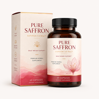 Soutien Quotidien de l'Humeur : Extrait de Safran 88,5 mg en Capsules – Extrait Premium de Crocus Sativus, Safranal Standardisé – Complément Bien-être OEM