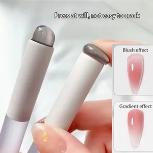 Silicone Lip <b>Brush</b> <b>Round</b> Head Lip Balm Applicator Concealer Makeup <b>Brushes</b> Portable Nail <b>Brush</b> Makeup Tools - Product Image 2
