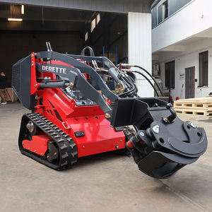 Derette kompak DRT450 Mini selip selip Steer Loader kecil Front End Track Loader dengan genggaman Log untuk aplikasi hutan - Product Image 4