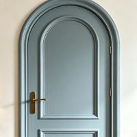 Portes intérieures de luxe en panneaux WPC pour maisons, portes intérieures étanches, portes intérieures avec cadre, sur mesure
