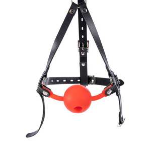 Silikon top köle eğitim Insert balmumu mum ağız <span class=keywords><strong>Gag</strong></span> ile 5Cm büyük açık koşum başlık - Product Image 3