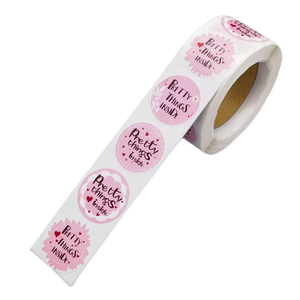 <span class=keywords><strong>Étiquettes</strong></span> Thermiques <span class=keywords><strong>Rondes</strong></span> Professionnelles, 2,5 cm/1 Pouce, en Rouleaux, Adhésives Personnalisées pour Estampillage - Product Image 4