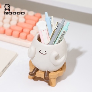 Chậu cây nhựa thân thiện với môi trường Roogo, dễ thương với khuôn mặt cười, chậu hoa nhỏ xinh, trang trí bàn làm việc & vườn cá nhân hóa - Product Image 5