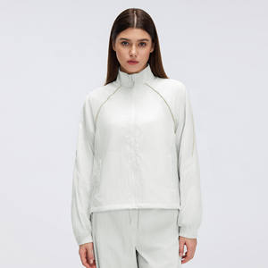 Veste à manches longues coupe-vent pour femme, veste courte décontractée ample, haut de sport pour le cyclisme en plein air, coupe-vent pour femmes, manteau décontracté - Product Image 4