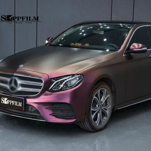 Matte Diamond Flash Night <strong>Maroon</strong> Vinyl Super Stretchable <strong>Car</strong> Wrapping Film <strong>Car</strong> Wrapping Film Vinyl - Product Image 2