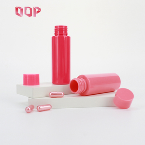 Bouteille en plastique PET rose de 50 ml de qualité alimentaire pour capsules de suppléments et pilules de vitamines, personnalisable en couleur - Product Image 3