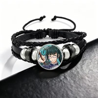 Gelang Batu Waktu JJK untuk Pria Wanita Gelang Fashion Cetak Kartun Anime Gelang Pasangan Cantik Hadiah Ulang Tahun