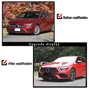 Nouveau kit carrosserie <span class=keywords><strong>AMG</strong></span> A45 pour Mercedes-Benz CLA Berline W177, comprend pare-chocs arrière, capot, diffuseur, amélioration des performances à visser, garantie 1 an - Product Image 2