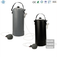 Yuanfeng Nouveau sac de douche extérieur portable avec réservoir d'eau, tuyau d'eau détachable, buse, sac étanche avec pompe à air