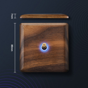 YINKA-Panel de interruptor de pared de madera sólida, enchufe de pared de madera sólida de América del Norte, precio al por mayor, envío de China - Product Image 3