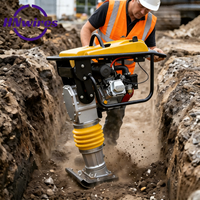 Compacteur à piston 6,5 CV avec certificat CE, moteur personnalisable, construction renforcée Loncin