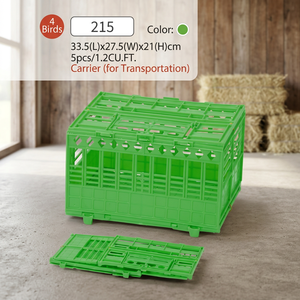 กรงนกพลาสติกแบบพกพาที่ทนทาน 215 ชิ้น และตะกร้าสำหรับสัตว์เลี้ยง - Product Image 2