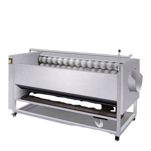 Commercial Fruit and <b>Vegetable</b> Washer Peeler Machine <b>Brush</b> Roller for Potato Lotus Root Taro Carrot Radish Ginger Cassava - Product Image 1